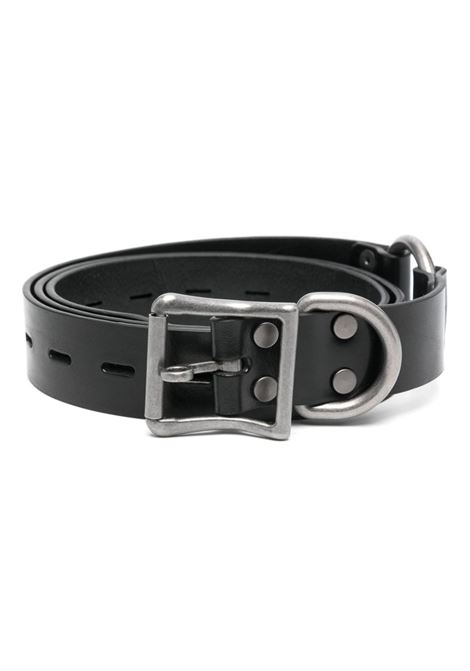 Black leather belt Martine rose - men